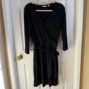 New York & Company Black Long Sleeve Dress